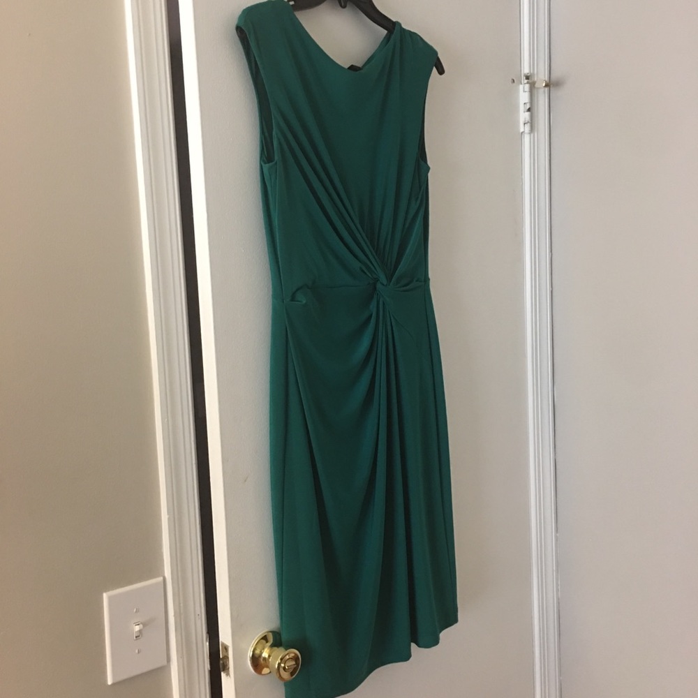 Green LAUREN Ralph Lauren jersey dress size 10!